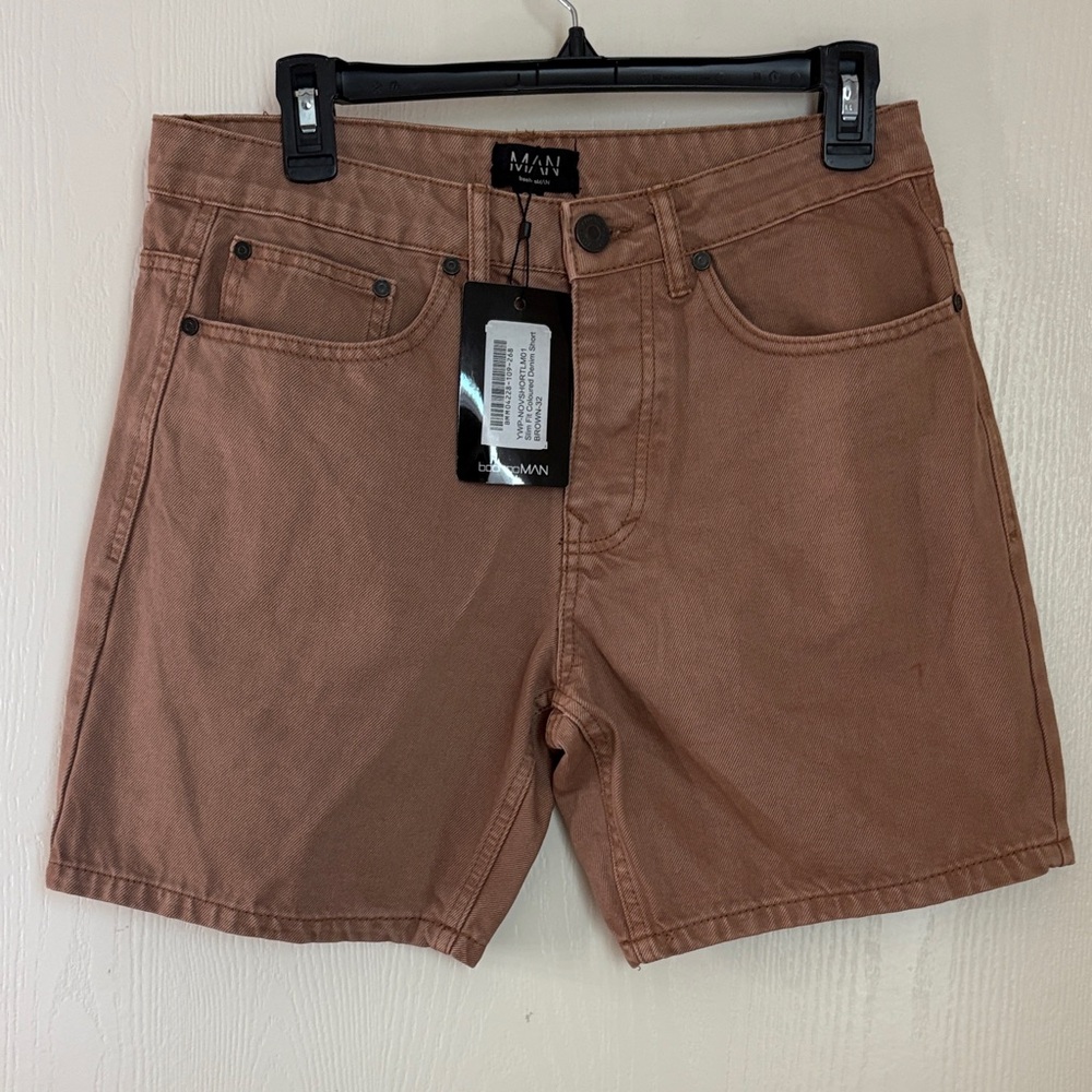 MAN Tan Jean Shorts for Men
